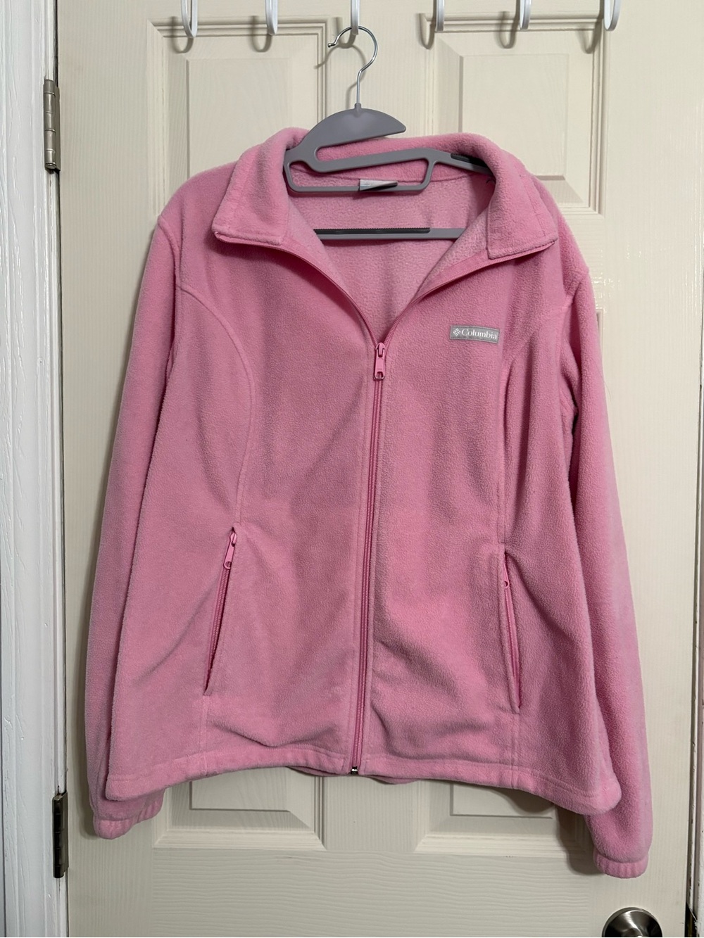 Columbia Pink Full-Zip Fleece Jacket